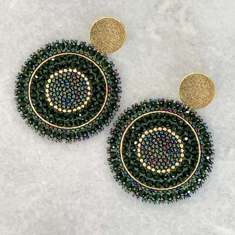 Gunmetal  Grey handmade Metal  Earrings (GG02 )