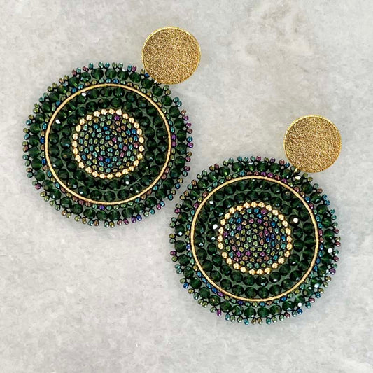 Gunmetal  Grey handmade Metal  Earrings (GG02 )