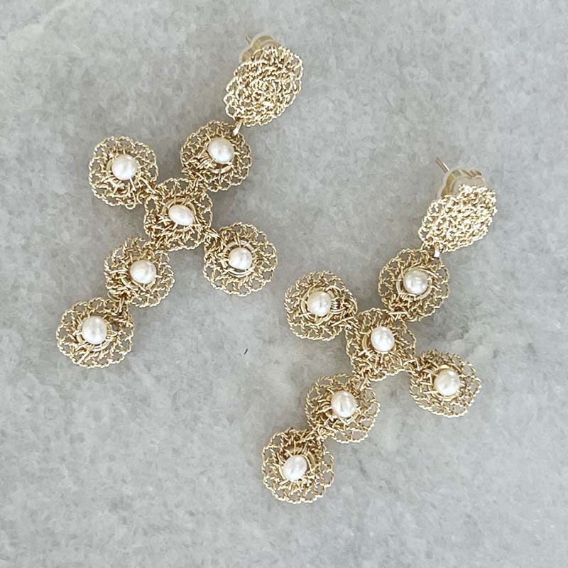 Handmade Pearl Earrings (GG09)