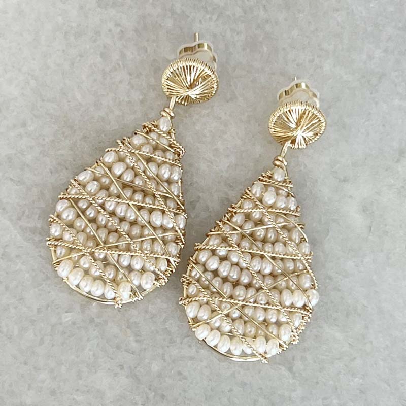 Handmade Pearl Earrings