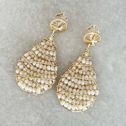 Handmade Pearl Earrings