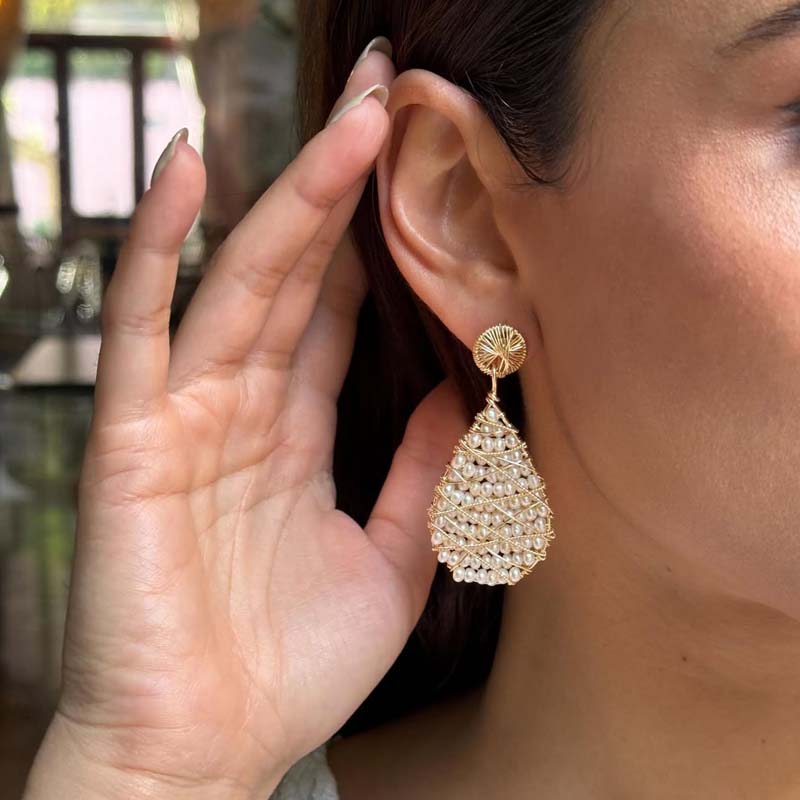 Handmade Pearl Earrings