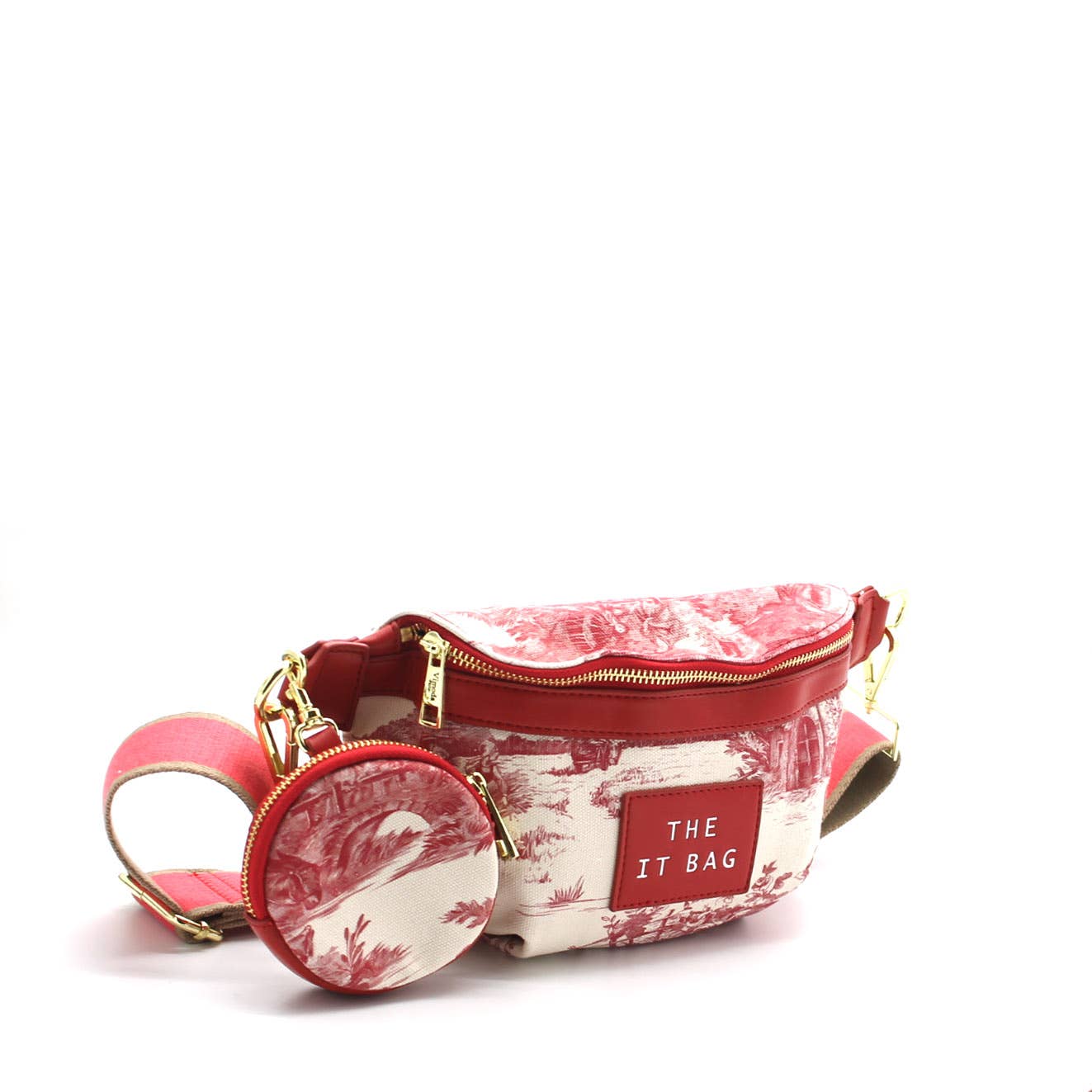 Toile De Jouy Fanny Pack Pouch The It Bag Clémentine Red