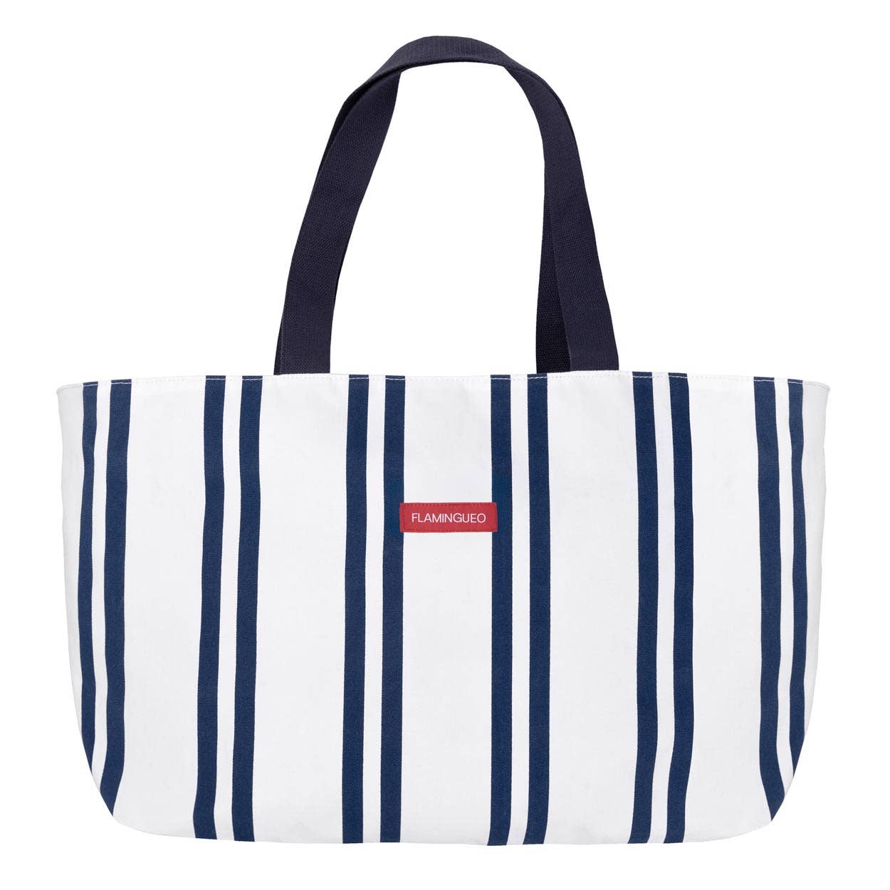 White & Blue Travel / Beach Bag With Interior Pocket