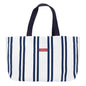 White & Blue Travel / Beach Bag With Interior Pocket