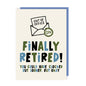 Clocked Out Retirement Card: Cellophane