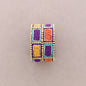 Adjustable Bracelet, Sequins, Rectangular Separations.
