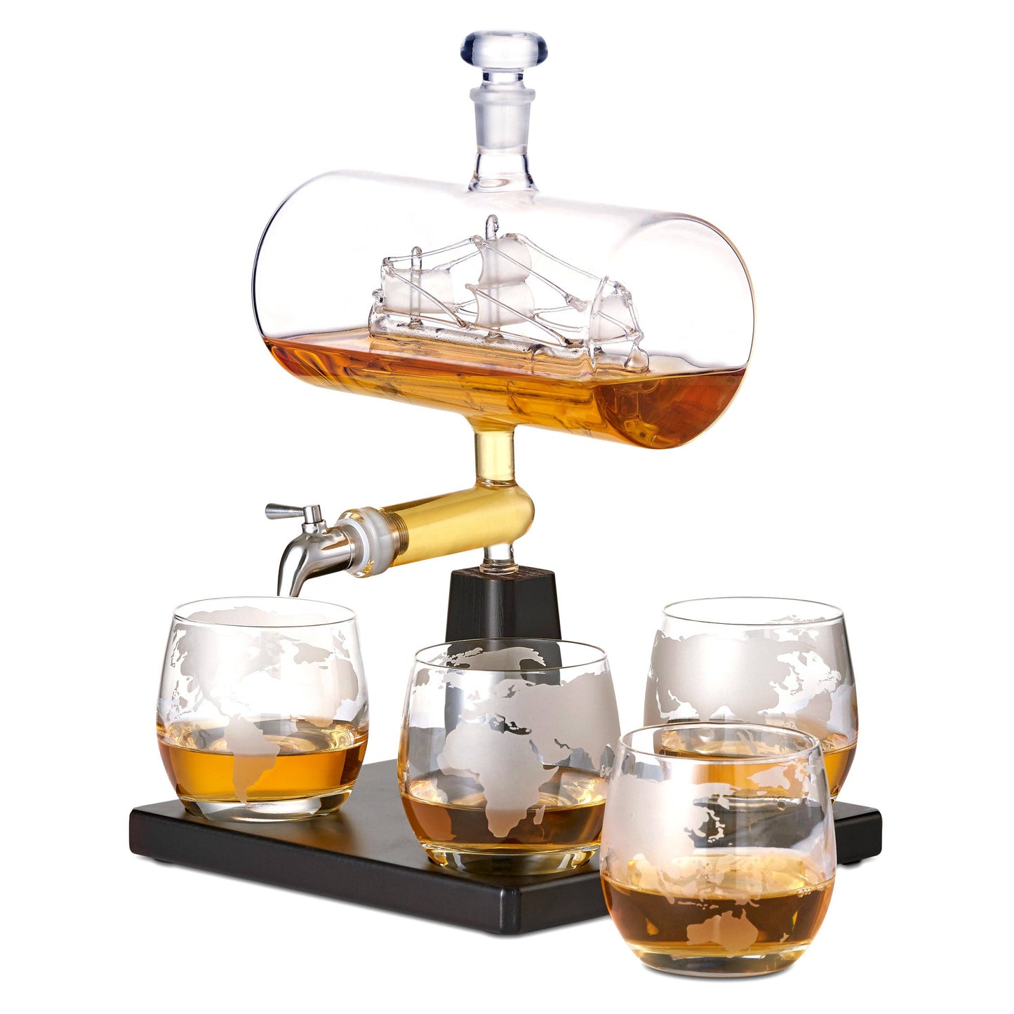 Ship Whiskey Decanter Set