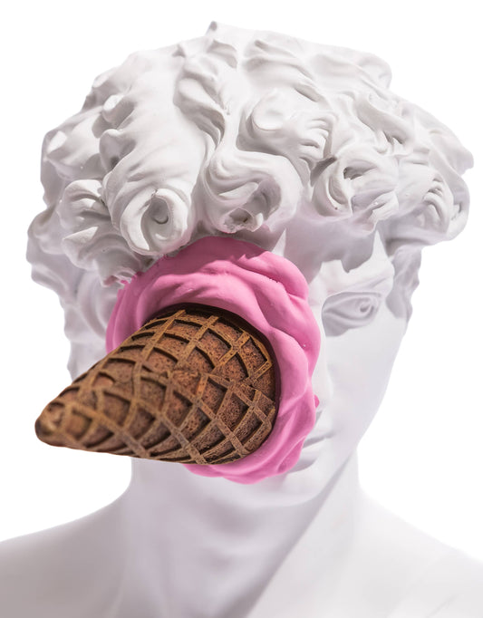 Large David Ice Cream Decorative Bust
