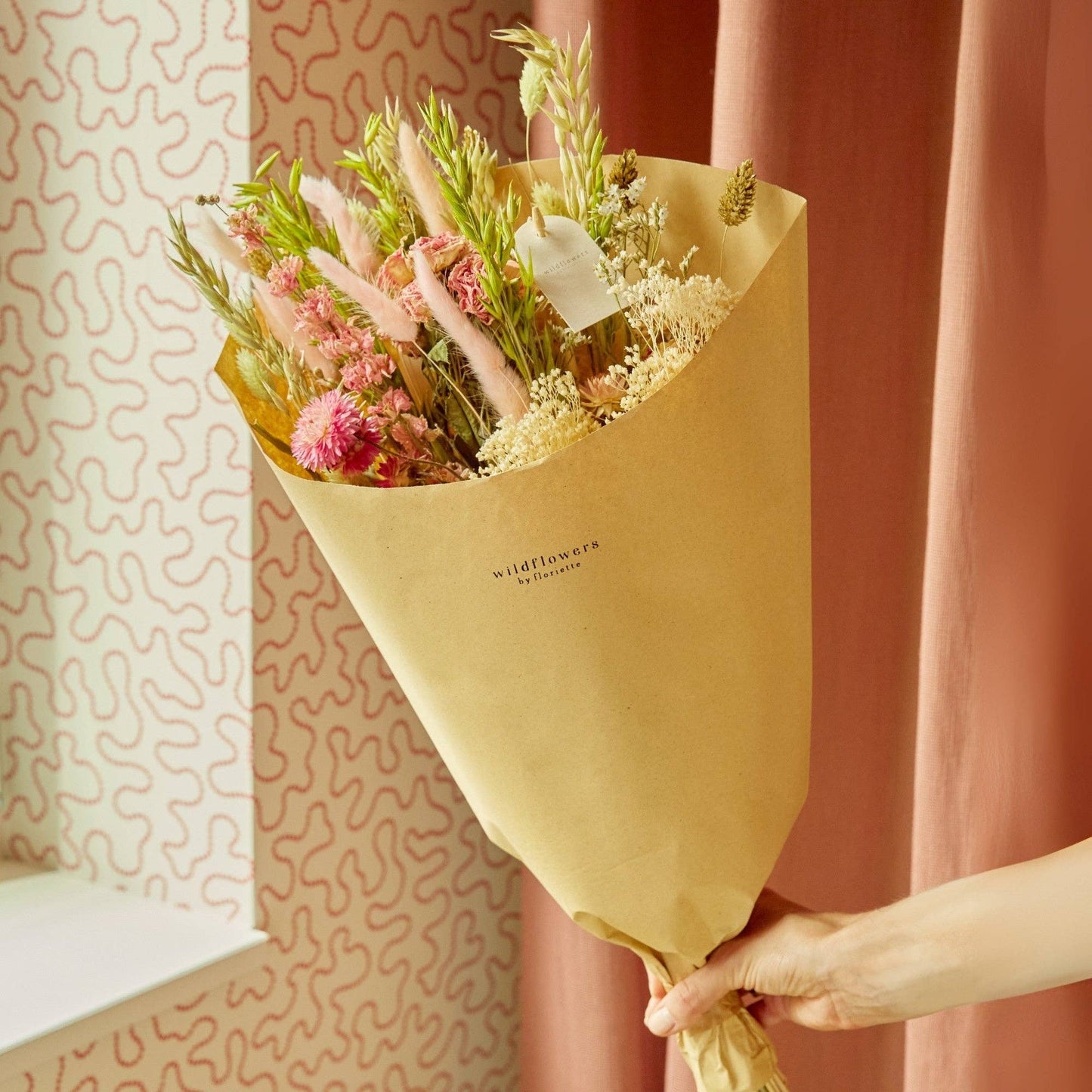 Dried Flowers Bouquet Pink Elegance Small
