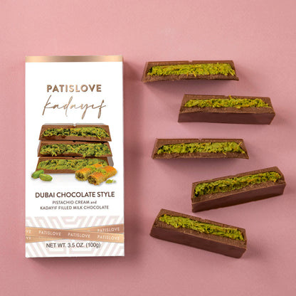 Pistachio & Kadayif Milk Chocolate, 100G