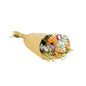 Dried Flowers Bouquet Orange Pastel Small