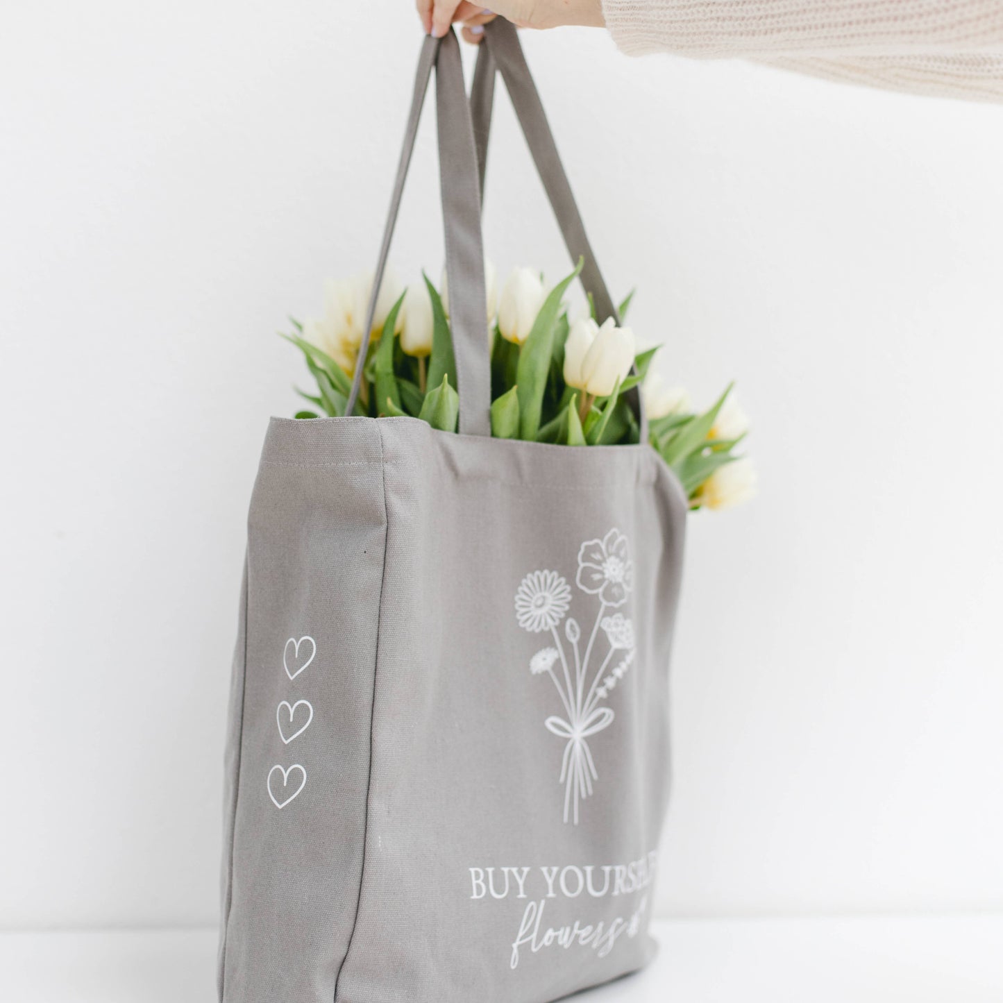 Cotton Bag "Buy Yourself Flowers"