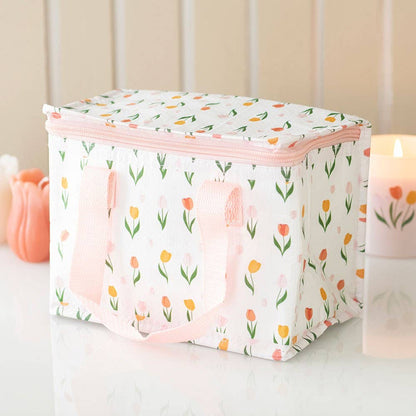 Spring Tulip Print Recycled Plastic Lunch Bag