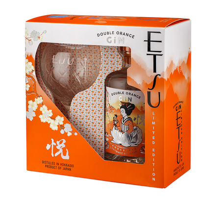 Gin Etsu Double Orange with Glass Box