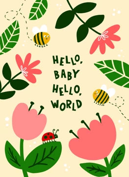 Hello Baby, Hello World Card