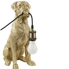 Dog Lamp with Bulb
