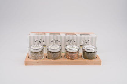 Servierbrett Inklusive Sel La Vie Fleur De Sel Bio Krauterbox, 30g X 4