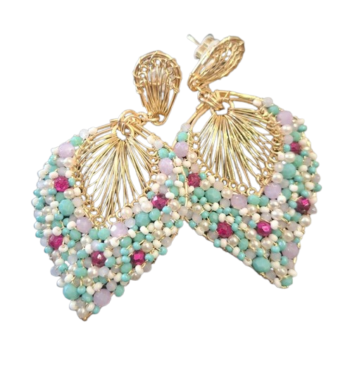 Handmade Crystal Earrings (Q5067)