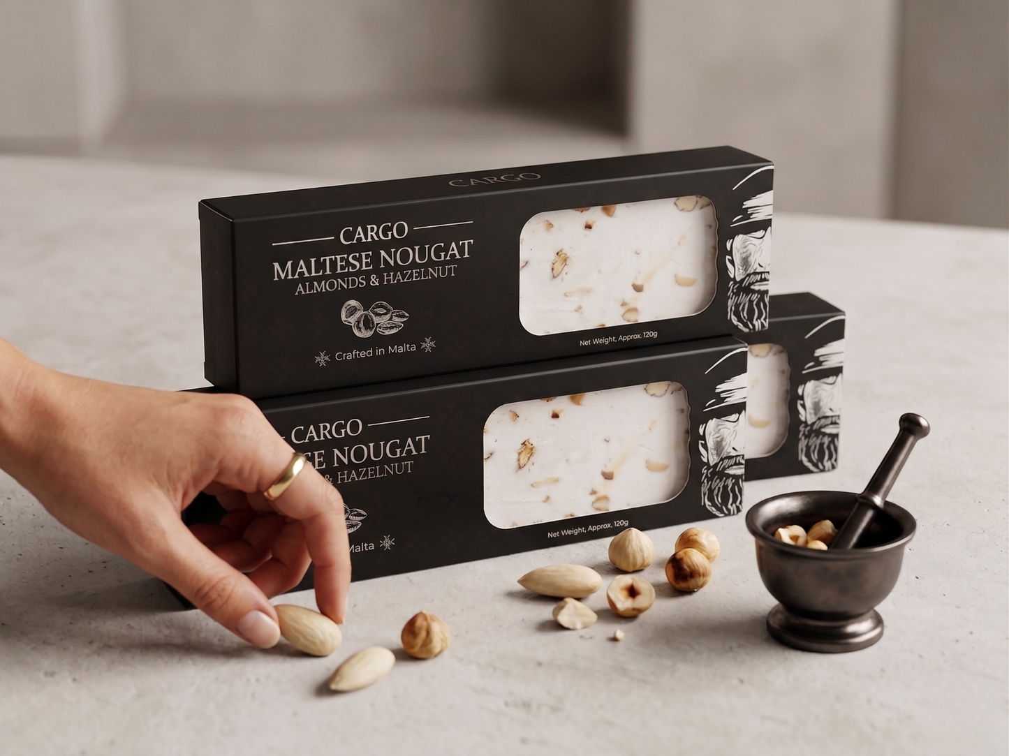 Homemade Nougat Soft Almond & Hazelnut