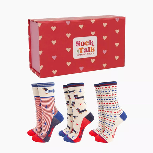 Woman Bamboo Sock Neutical Sausage Gift Box