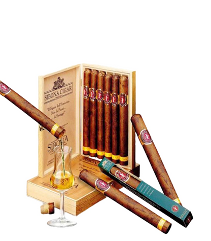 Sibona Grappa Cigars with Alcohol Inside