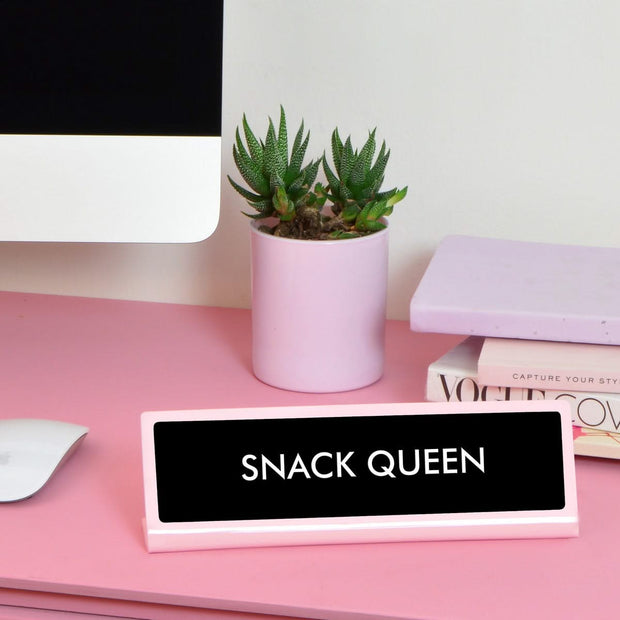 Snack Queen Desk Plate