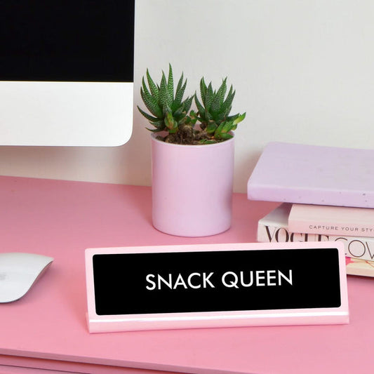 Snack Queen Desk Plate