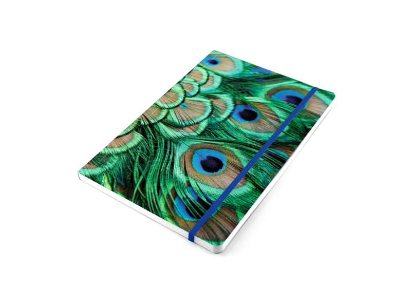 Blue Indian Peacock A5 Notebook