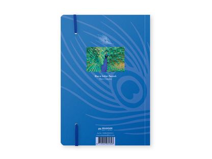 Blue Indian Peacock A5 Notebook