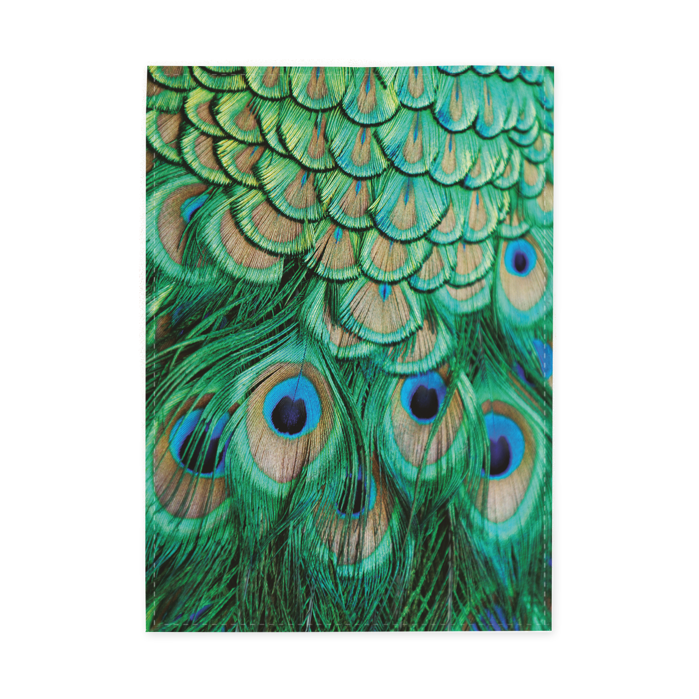 Blue Indian Peacock Tea Towel