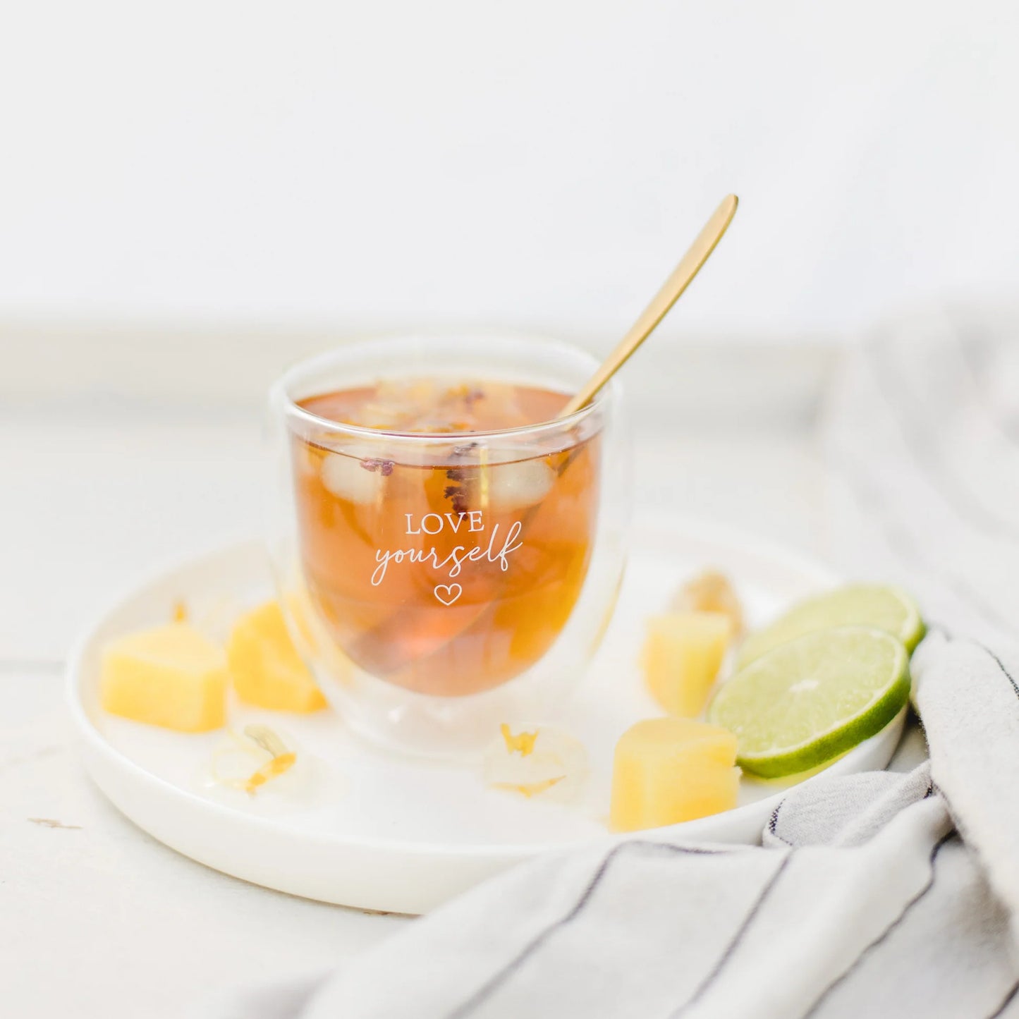 "Love Yourself" Thermoglass, 250 ml, Set Of 2