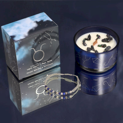 taurus Candle With Bracelet
