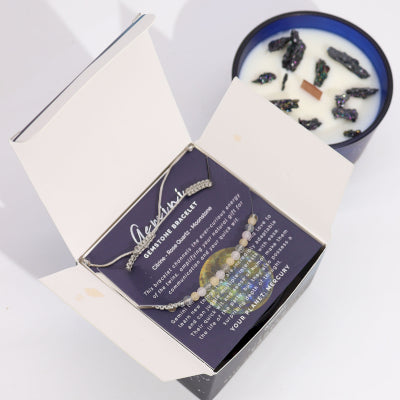 Gemini Candle With Bracelet