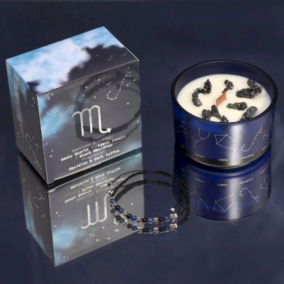 Scorpio Candle With Bracelet