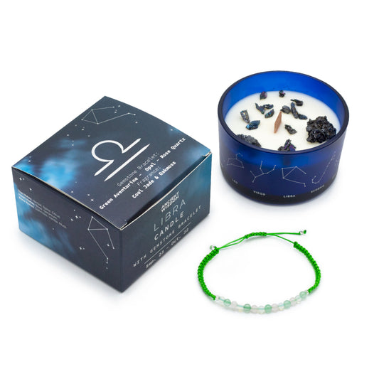 Libra Candle With Bracelet