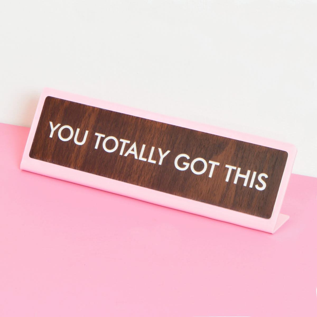You Totally Got This Desk Plate